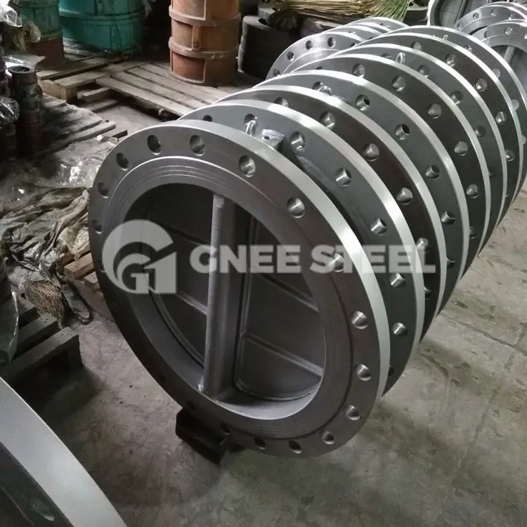 Dupla karimás kettős lemezes visszacsapó szelep