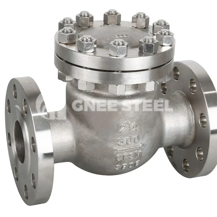 Karimás végű lengő visszacsapó szelep