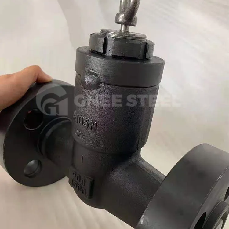 Kovácsolt acél karimás végdugattyús visszacsapó szelep