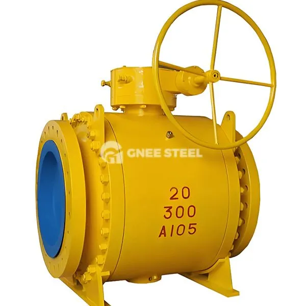 Teljes furatú trunnionra szerelt golyószelep