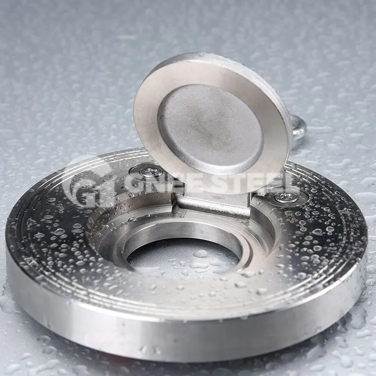 Egytárcsás lapka visszacsapó szelep