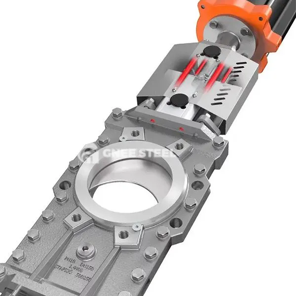 Négyzet alakú késkapuszelep